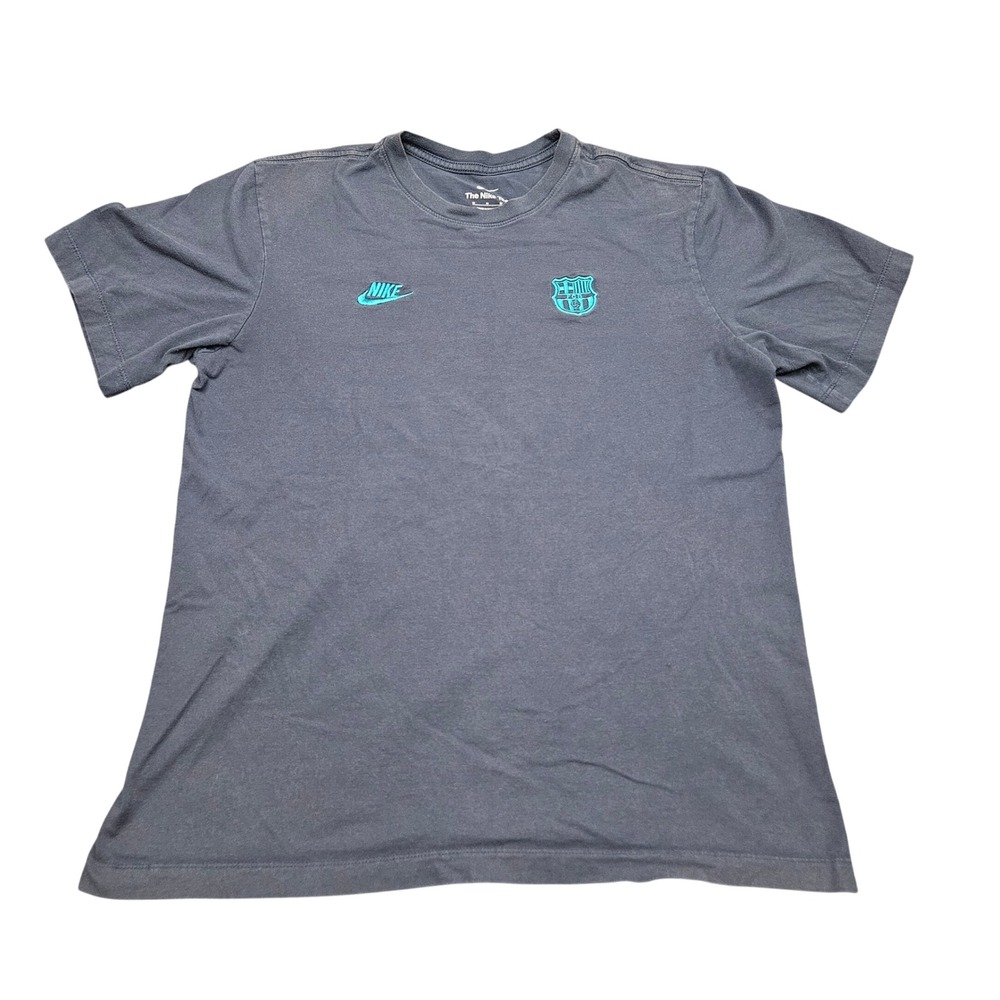 FC Barcelona Soccer Tshirt Nike Tee Medium Navy‎ Blue La Liga